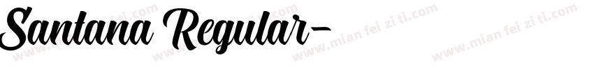 Santana Regular字体转换